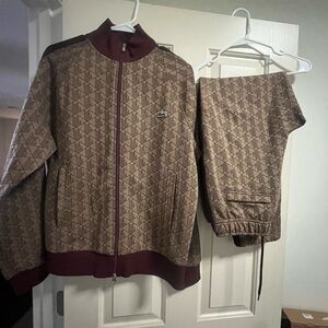 Lacoste Monogram Sweatsuit size Large worn once! Great condition